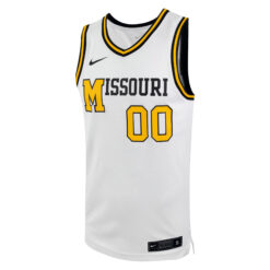 Alternative view of Custom Missouri Tigers Basketball White Special Jersey - All Stitched