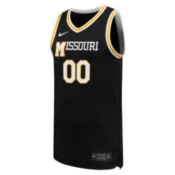 Alternative view of Custom Missouri Tigers Basketball Black Retro Jersey - All Stitched