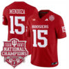 Fernando Mendoza Indiana Hoosiers Football CFP National Championship Crimson Vapor F.U.S.E Limited Jersey - All Stitched
