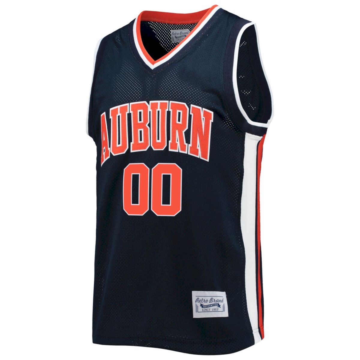 Custom Auburn Tigers Basketball Navy Retro Jersey - All Stitched - Image 2