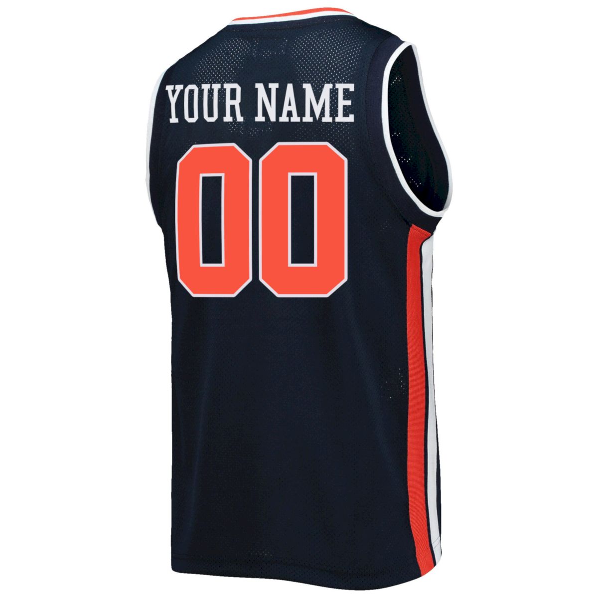 Custom Auburn Tigers Basketball Navy Retro Jersey - All Stitched - Image 3