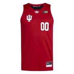 Alternative view of Custom Indiana Hoosiers Basketball 2024/25 Black Month History Jersey w/ B1G Patch - All Stitched
