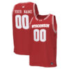 Custom Wisconsin Badgers Basketball Cardinal Home Jersey - All Stitched