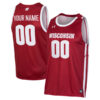 Custom Wisconsin Badgers Basketball Cardinal Jersey - All Stitched