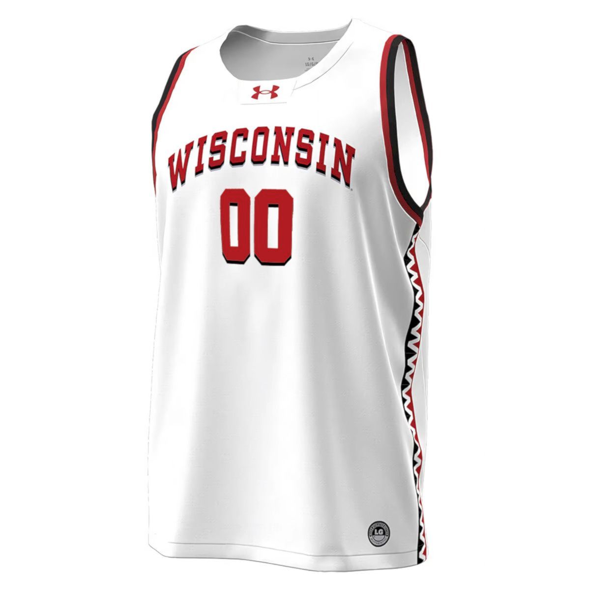 Custom Wisconsin Badgers Basketball 2024/25 White Jersey - All Stitched - Image 2