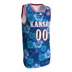 Alternative view of Custom Kansas Jayhawks Basketball 2023/24 Maui Strong Jersey - All Stitched