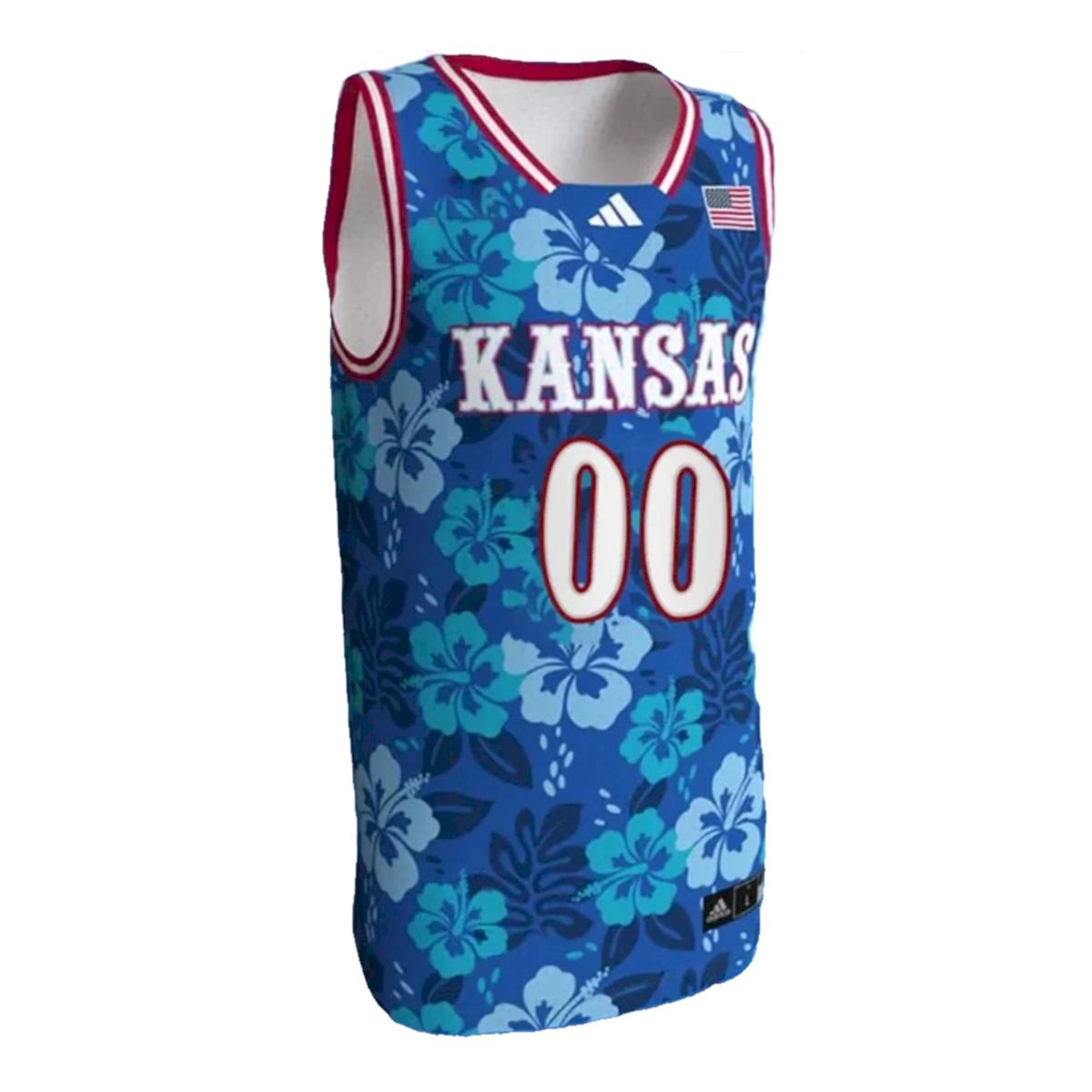 Custom Kansas Jayhawks Basketball 2023/24 Maui Strong Jersey - All Stitched - Image 2