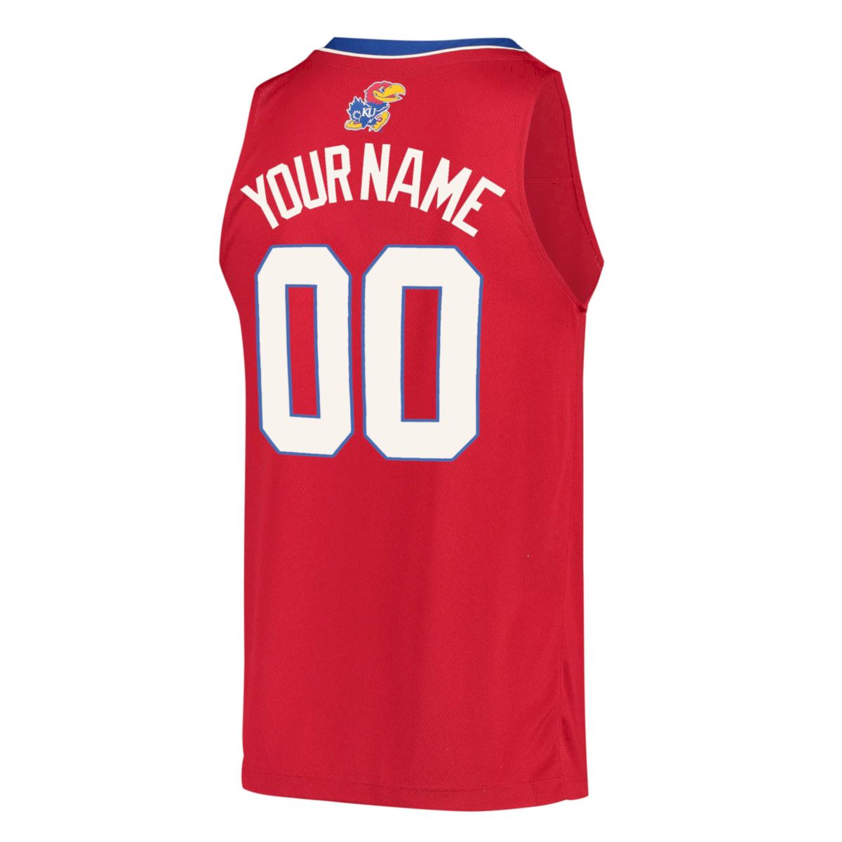 Custom Kansas Jayhawks Basketball Red Throwback Jersey - All Stitched - Image 3