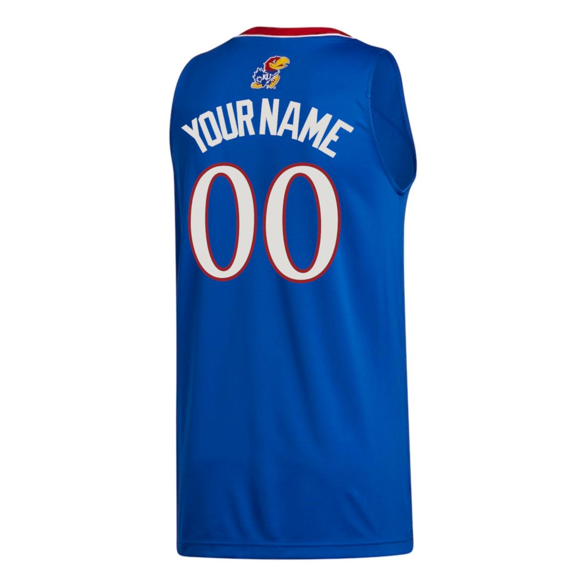Custom Kansas Jayhawks Basketball 2021/22 Royal Away Jersey - All Stitched - Image 3