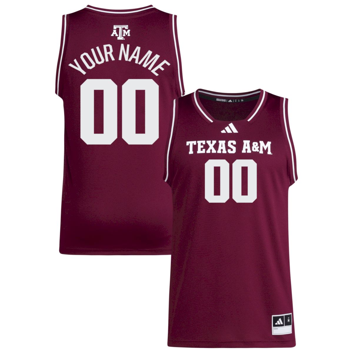 Custom Texas A&M Aggies Basketball 2024/25 Maroon Away Jersey - All Stitched