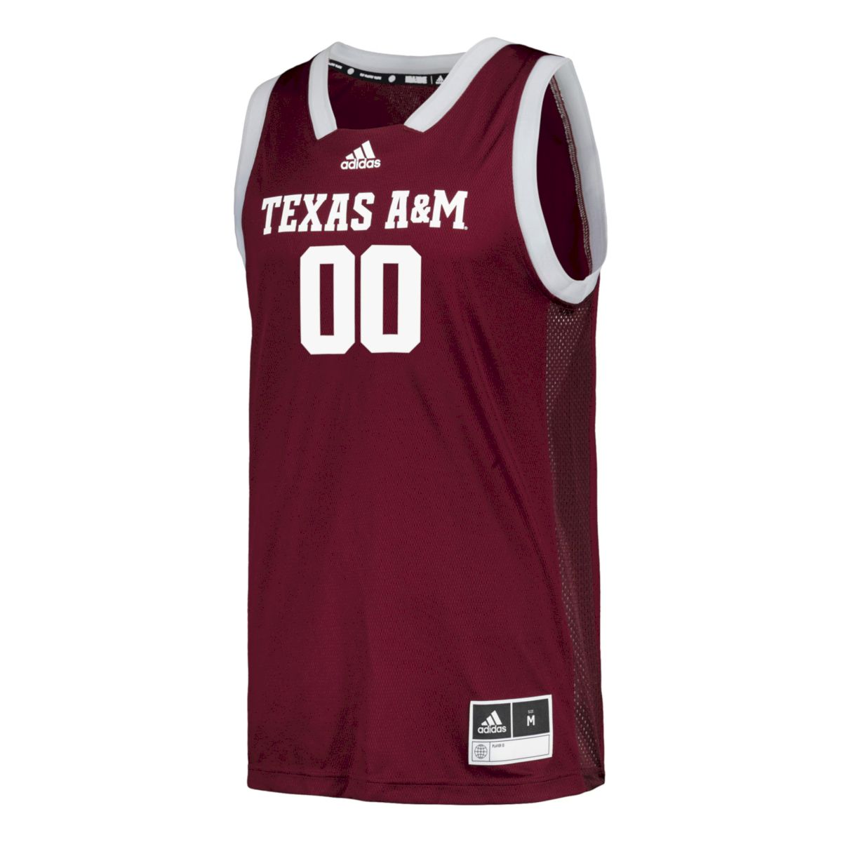 Custom Texas A&M Aggies Basketball 2021/22 Maroon Away Jersey - All Stitched - Image 2