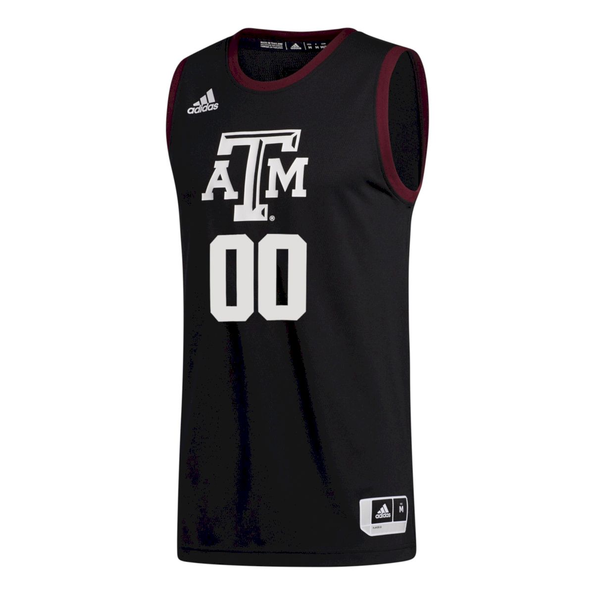 Custom Texas A&M Aggies Basketball 2021/22 Black Alternate Jersey - All Stitched - Image 2