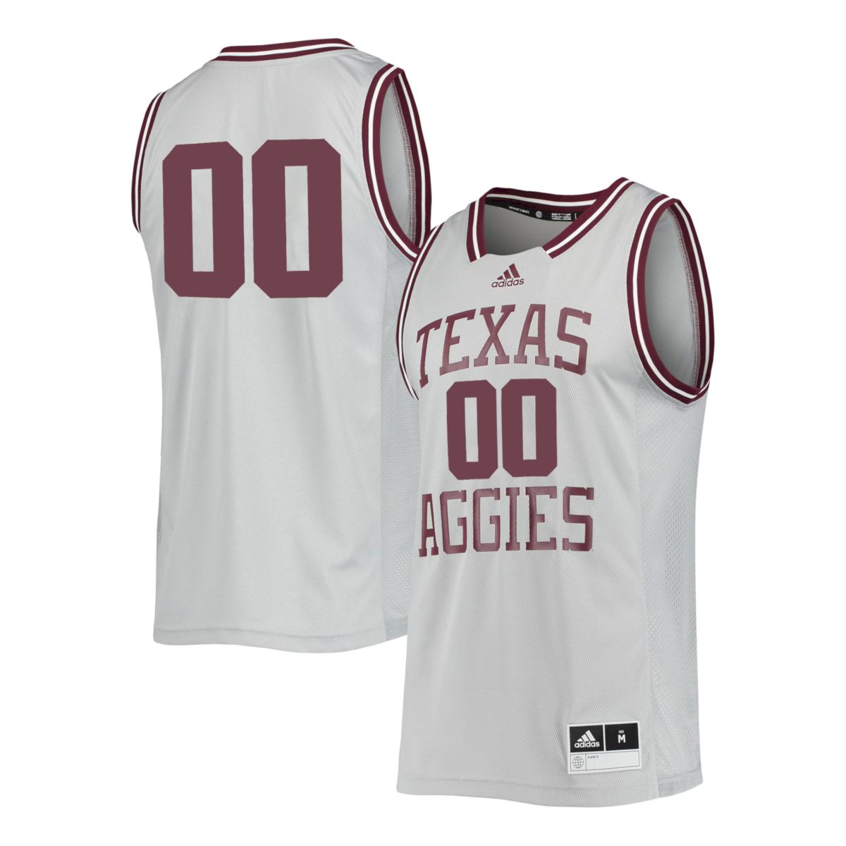 Custom Texas A&M Aggies Basketball 2021/22 White Throwback Jersey - All Stitched