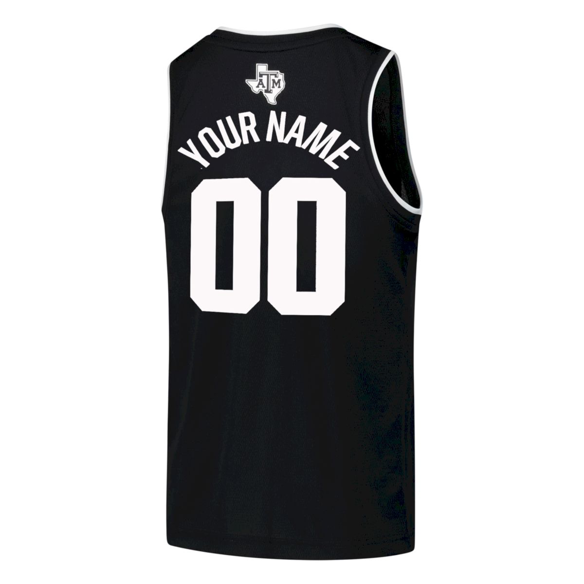 Custom Texas A&M Aggies Basketball Black Alternate Jersey - All Stitched - Image 3