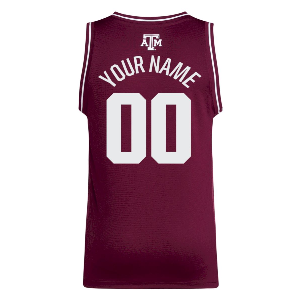 Custom Texas A&M Aggies Basketball 2024/25 Maroon Away Jersey w/ SEC Patch - All Stitched - Image 3