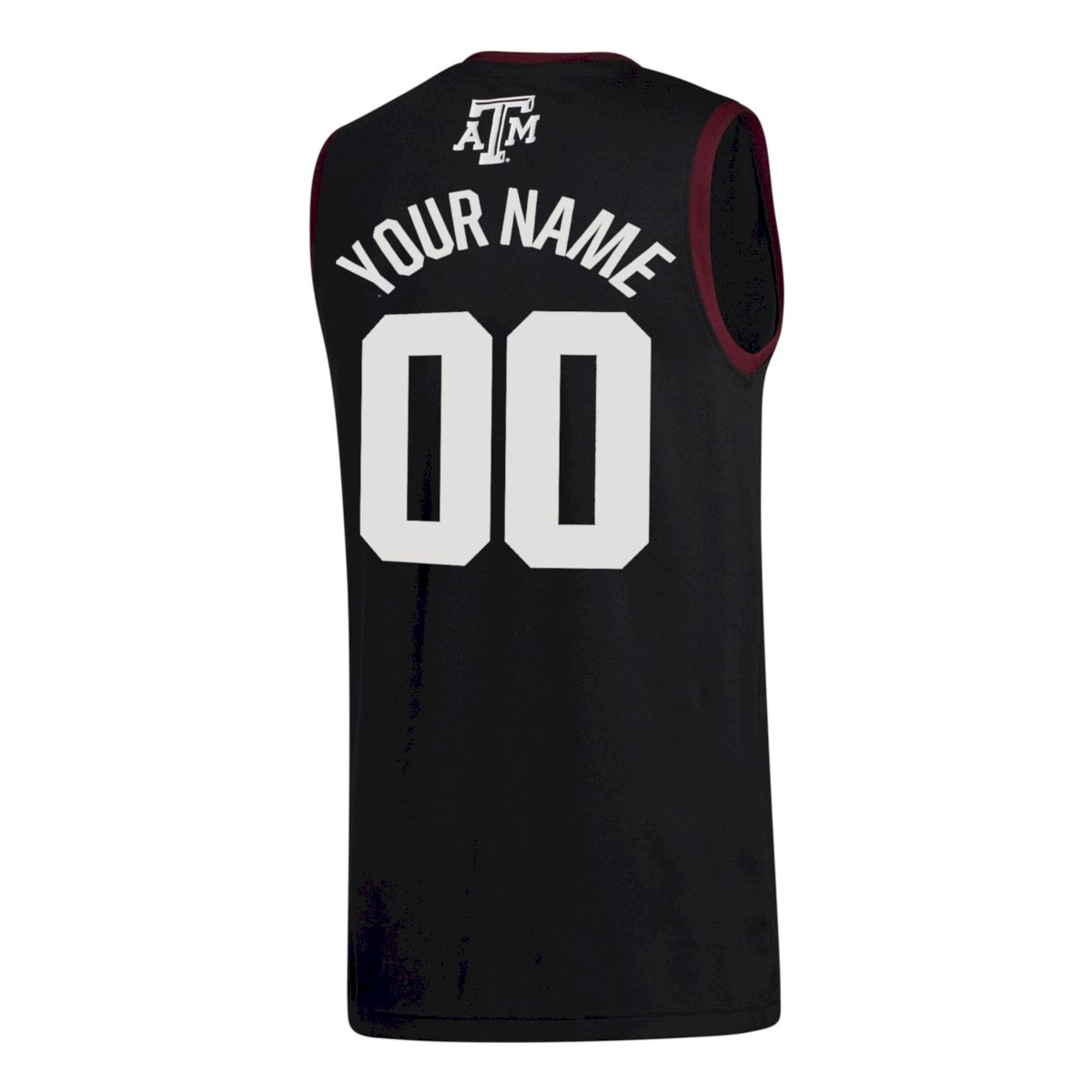 Custom Texas A&M Aggies Basketball 2021/22 Black Alternate Jersey w/ SEC Patch - All Stitched - Image 3