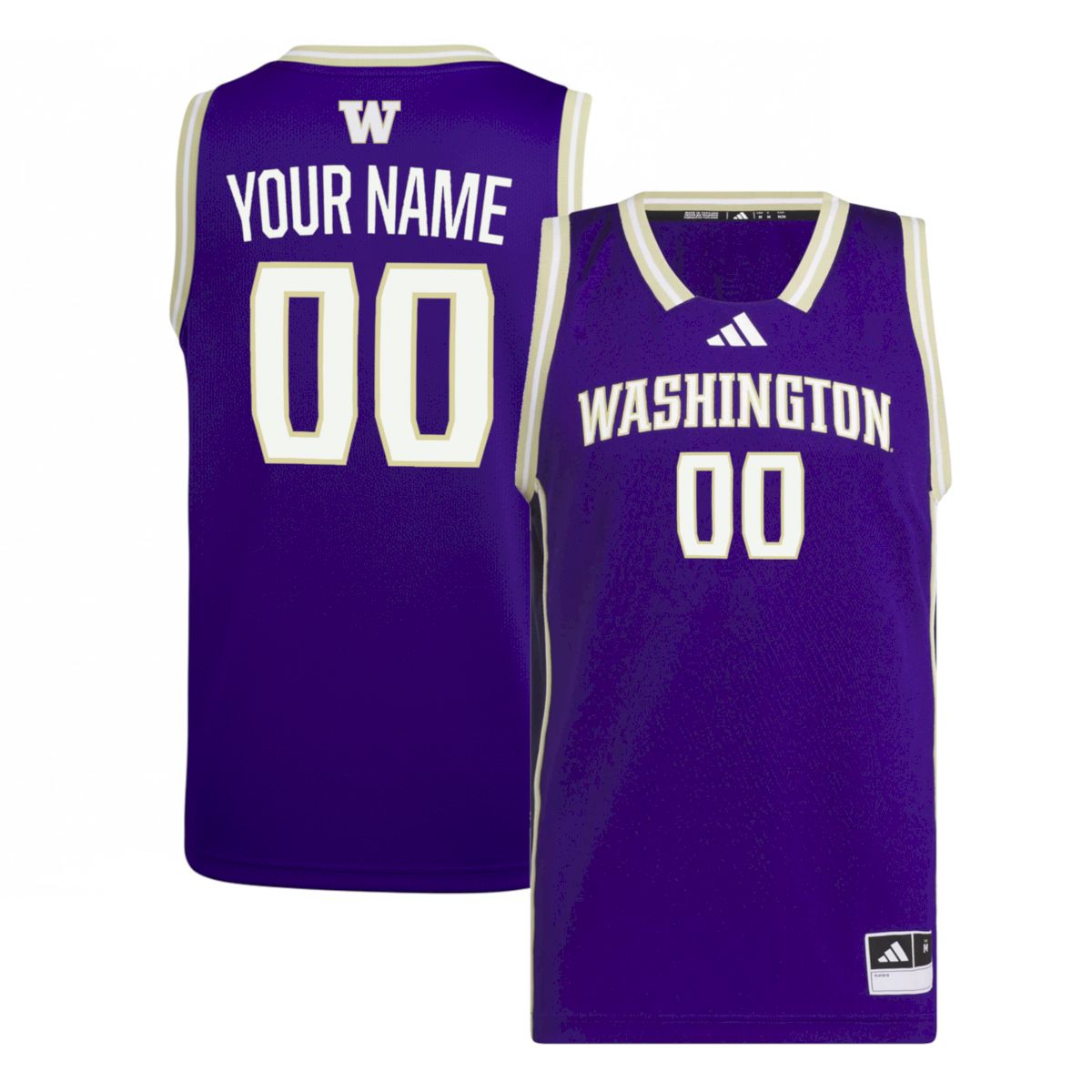 Custom Washington Huskies Basketball 2025/26 Purple Away Jersey - All Stitched