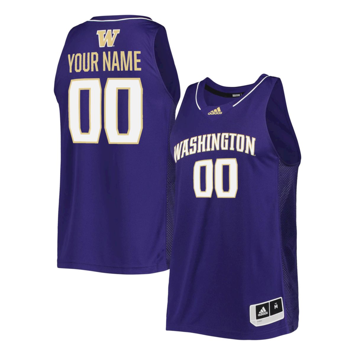Custom Washington Huskies Basketball 2021/22 Purple Away Jersey - All Stitched