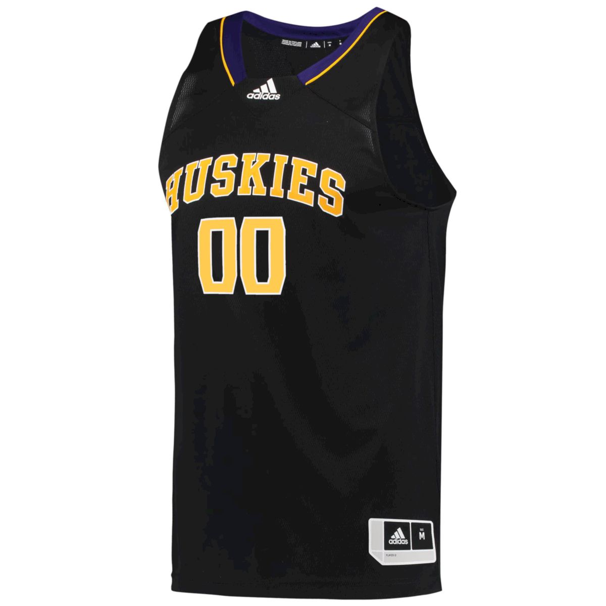 Custom Washington Huskies Basketball 2021/22 Black Throwback Jersey - All Stitched - Image 2