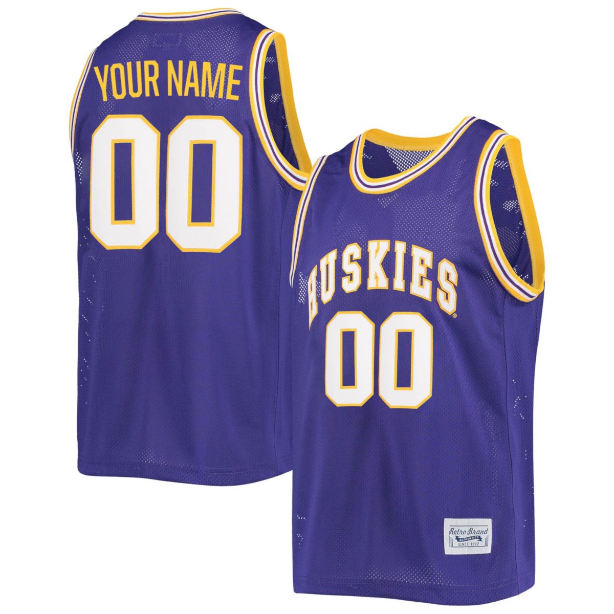 Custom Washington Huskies Basketball Purple Commemorative Classic Jersey - All Stitched