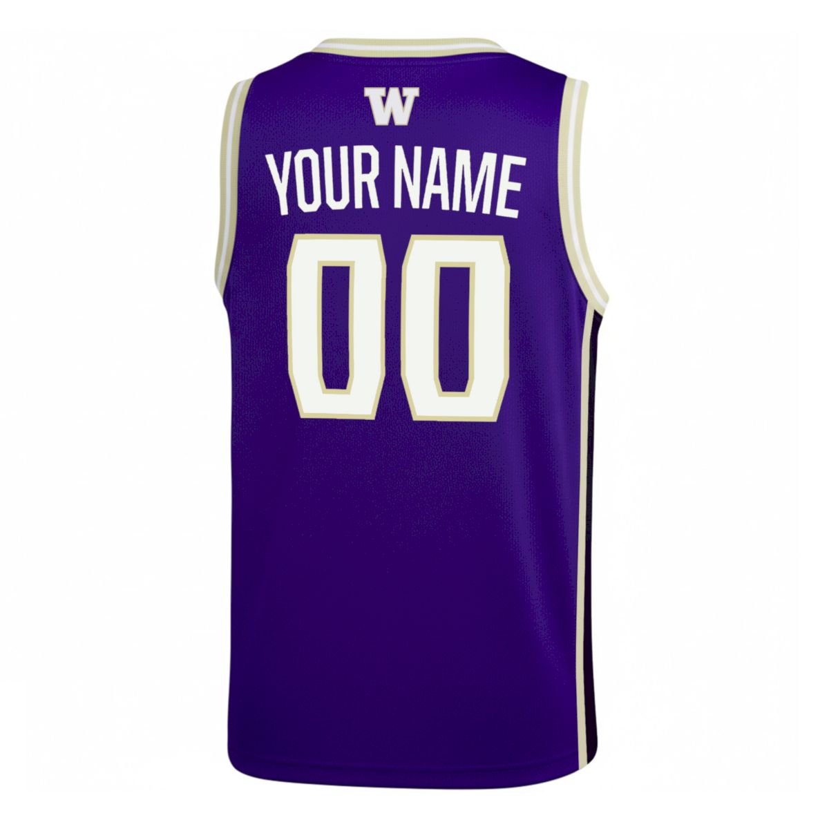 Custom Washington Huskies Basketball 2025/26 Purple Away Jersey w/ B1G Patch - All Stitched - Image 3
