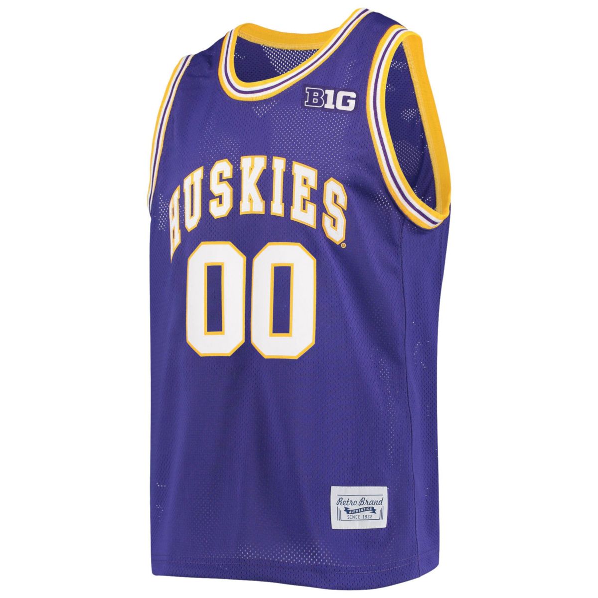 Custom Washington Huskies Basketball Purple Commemorative Classic Jersey w/ B1G Patch - All Stitched - Image 2