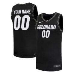 Custom Colorado Buffaloes Basketball 2025/26 Black Away Jersey - All Stitched