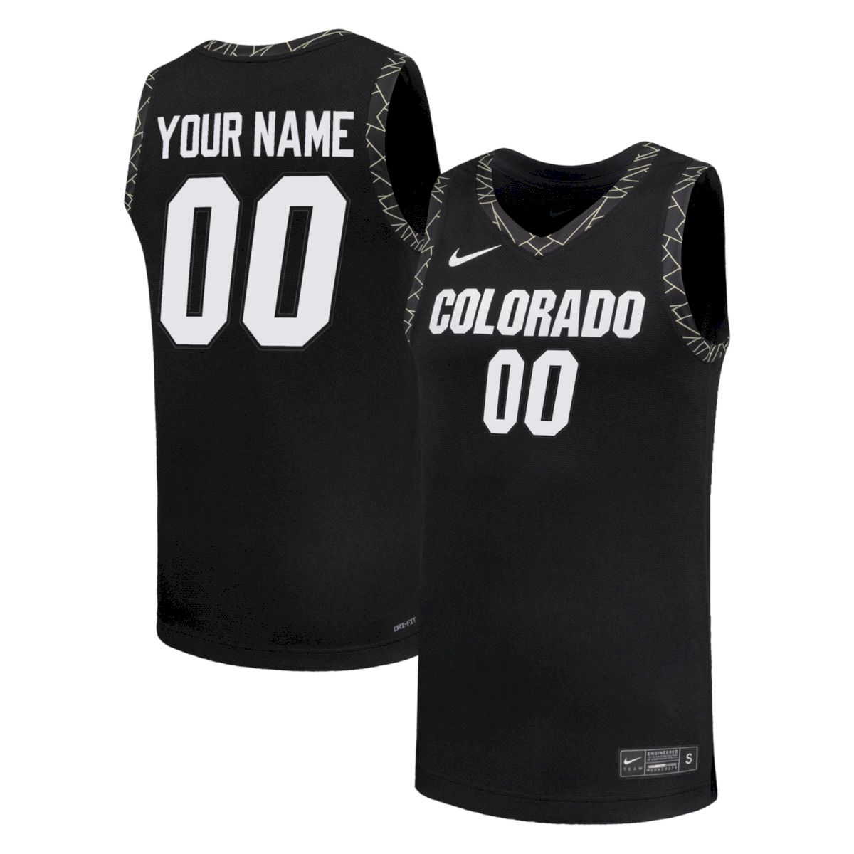 Custom Colorado Buffaloes Basketball 2025/26 Black Away Jersey - All Stitched