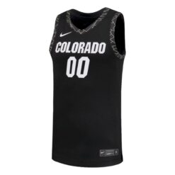 Alternative view of Custom Colorado Buffaloes Basketball 2025/26 Black Away Jersey - All Stitched