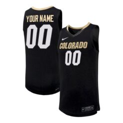 Custom Colorado Buffaloes Basketball Black Jersey - All Stitched