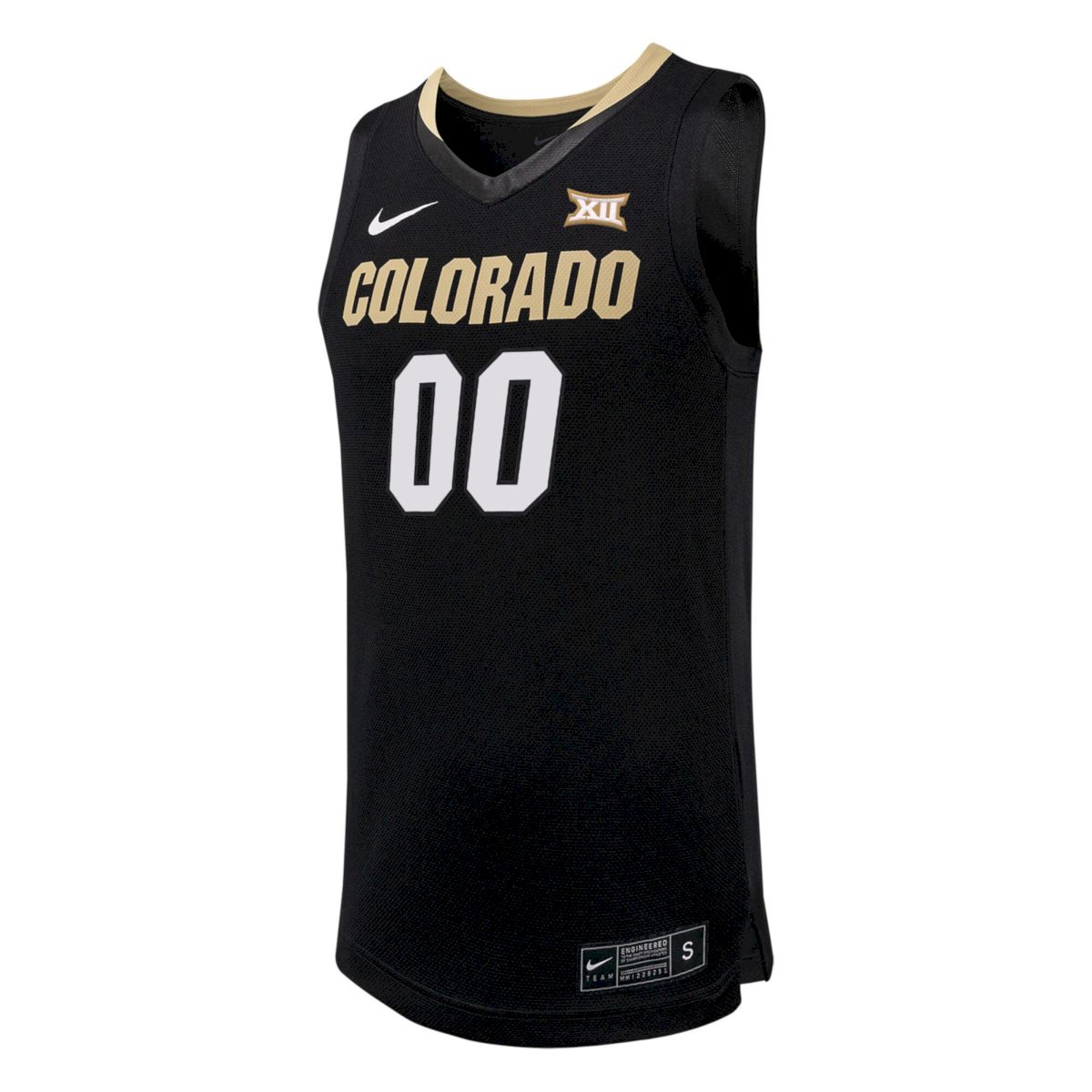 Custom Colorado Buffaloes Basketball Black Jersey w/ XII Patch - All Stitched - Image 2