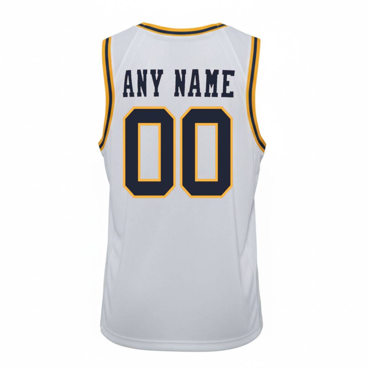 Custom West Virginia Mountaineers Basketball White Throwback Jersey w/ XII Patch - All Stitched - Image 3