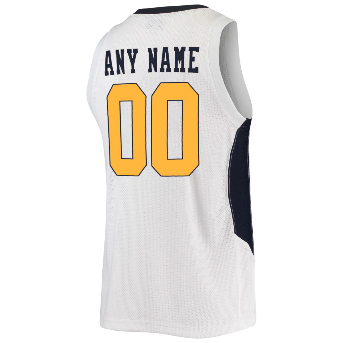 Custom West Virginia Mountaineers Basketball White Commemorative Classic Jersey w/ XII Patch - All Stitched - Image 3