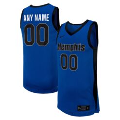 Custom Memphis Tigers Basketball Royal Blue Away Jersey - All Stitched