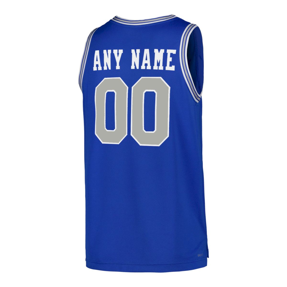 Custom Memphis Tigers Basketball Royal Blue Throwback Away Jersey - All Stitched - Image 3