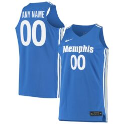 Custom Memphis Tigers Basketball Royal Blue Jersey - All Stitched