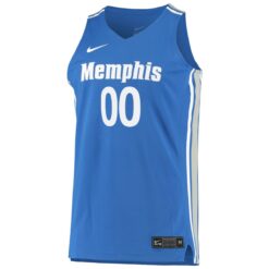 Alternative view of Custom Memphis Tigers Basketball Royal Blue Jersey - All Stitched