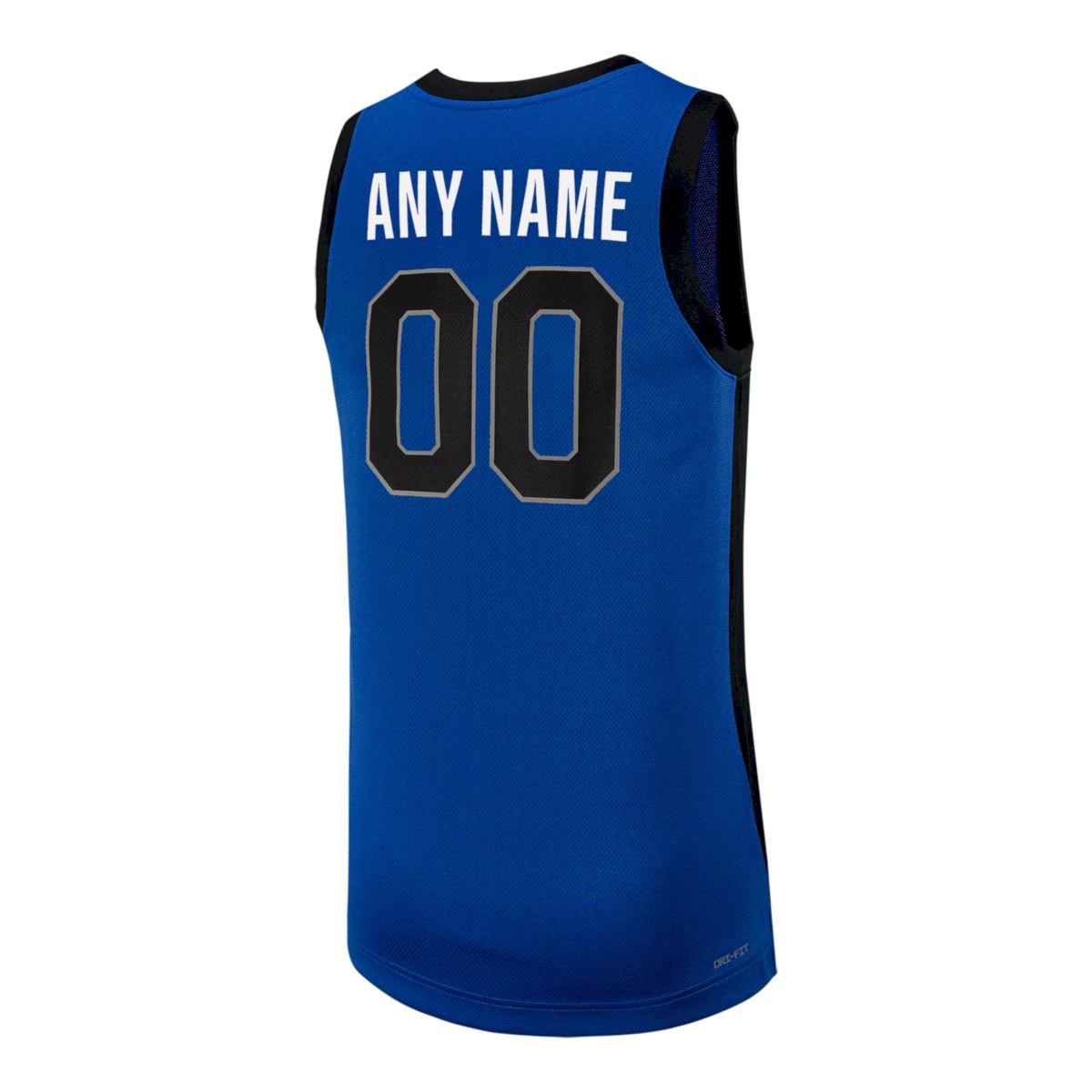 Custom Memphis Tigers Basketball Royal Blue Away Jersey w/ AAC Patch - All Stitched - Image 3