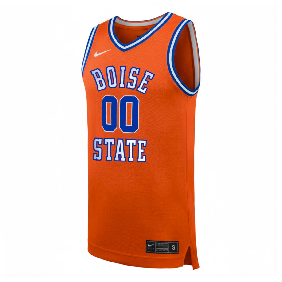 Custom Boise State Broncos Basketball 2025/26 Orange Home Jersey - All Stitched - Image 2