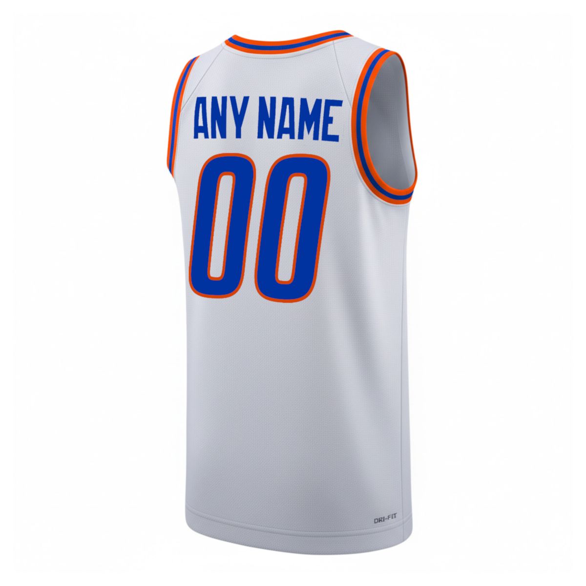 Custom Boise State Broncos Basketball 2025/26 White Alternate Jersey - All Stitched - Image 3