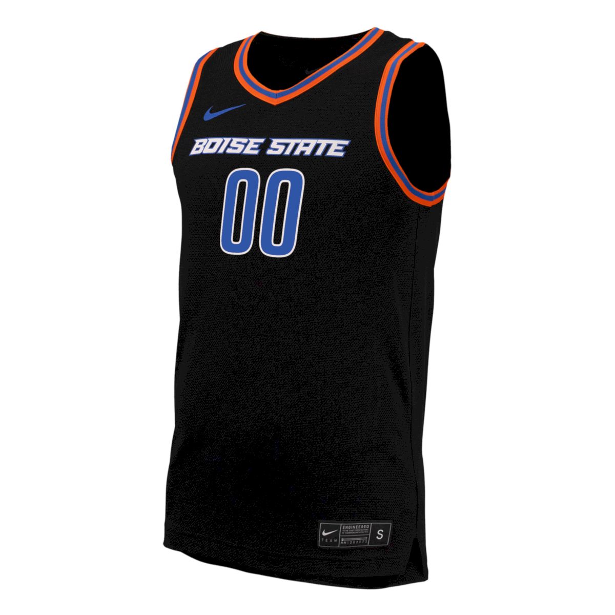 Custom Boise State Broncos Basketball 2023/24 Black Alternate Jersey - All Stitched - Image 2