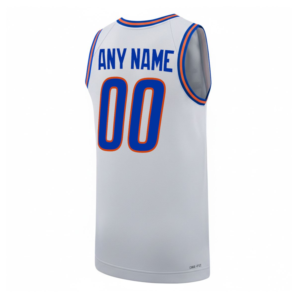 Custom Boise State Broncos Basketball 2025/26 White Away Jersey w/ MW Patch - All Stitched - Image 3