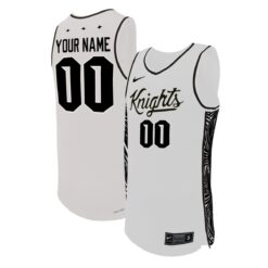 Custom UCF Knights Basketball White Home Jersey - All Stitched