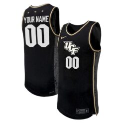 Custom UCF Knights Basketball Black Alternate Jersey - All Stitched