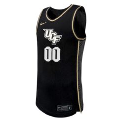 Alternative view of Custom UCF Knights Basketball Black Alternate Jersey - All Stitched