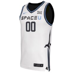 Alternative view of Custom UCF Knights Basketball White Space Game Jersey w/ XII Patch - All Stitched