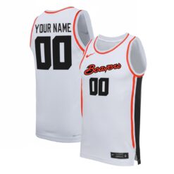 Custom Oregon State Beavers Basketball White Home Jersey - All Stitched
