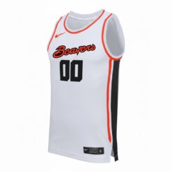 Alternative view of Custom Oregon State Beavers Basketball White Home Jersey - All Stitched