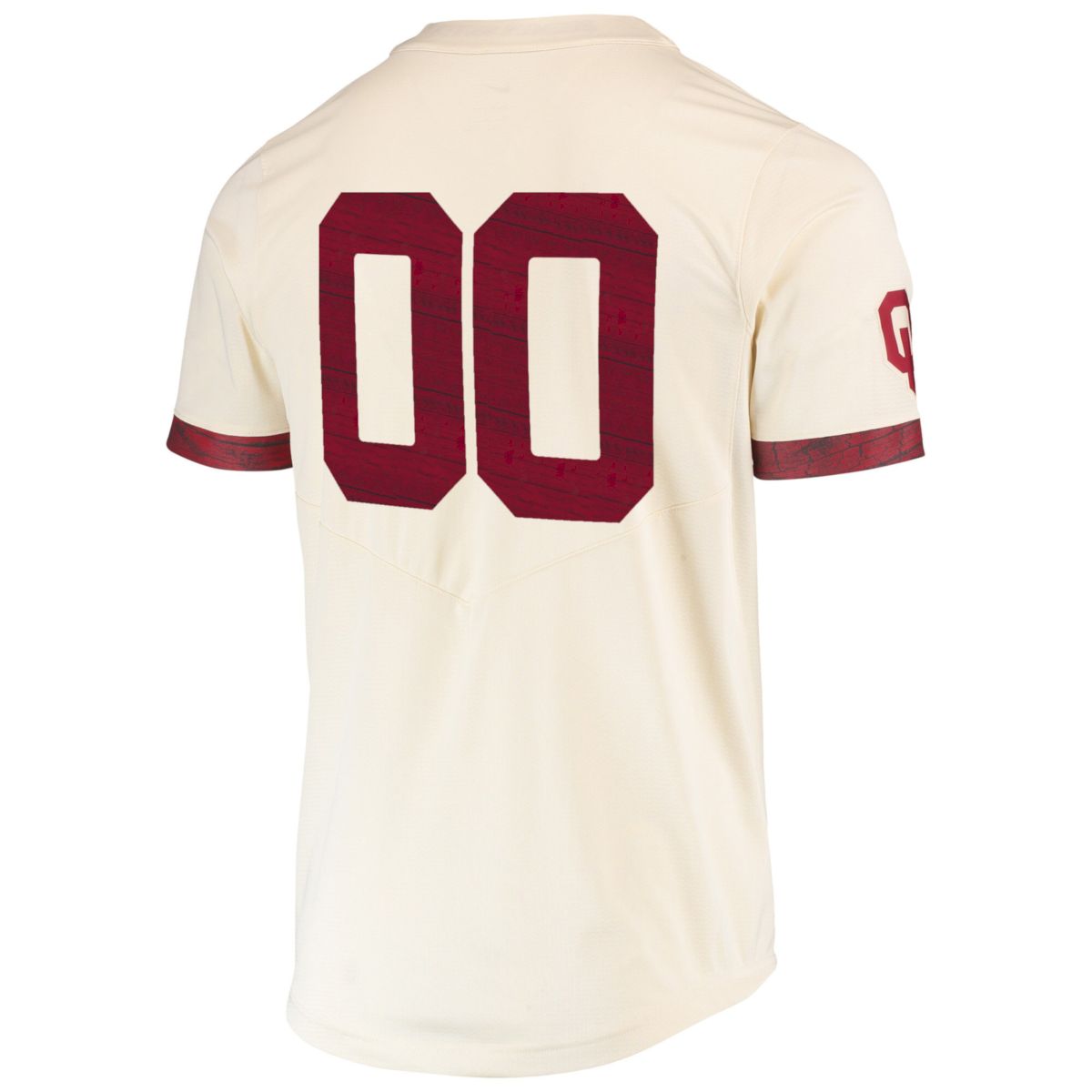 Custom Oklahoma Sooners Baseball Natural Game Jersey - All Stitched - Image 3