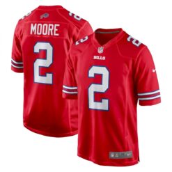 D.J. Moore Buffalo Bills Red Alternate Game Jersey - All Stitched